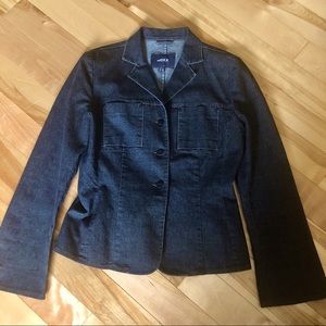 Black Denim Blazer Jacket size M